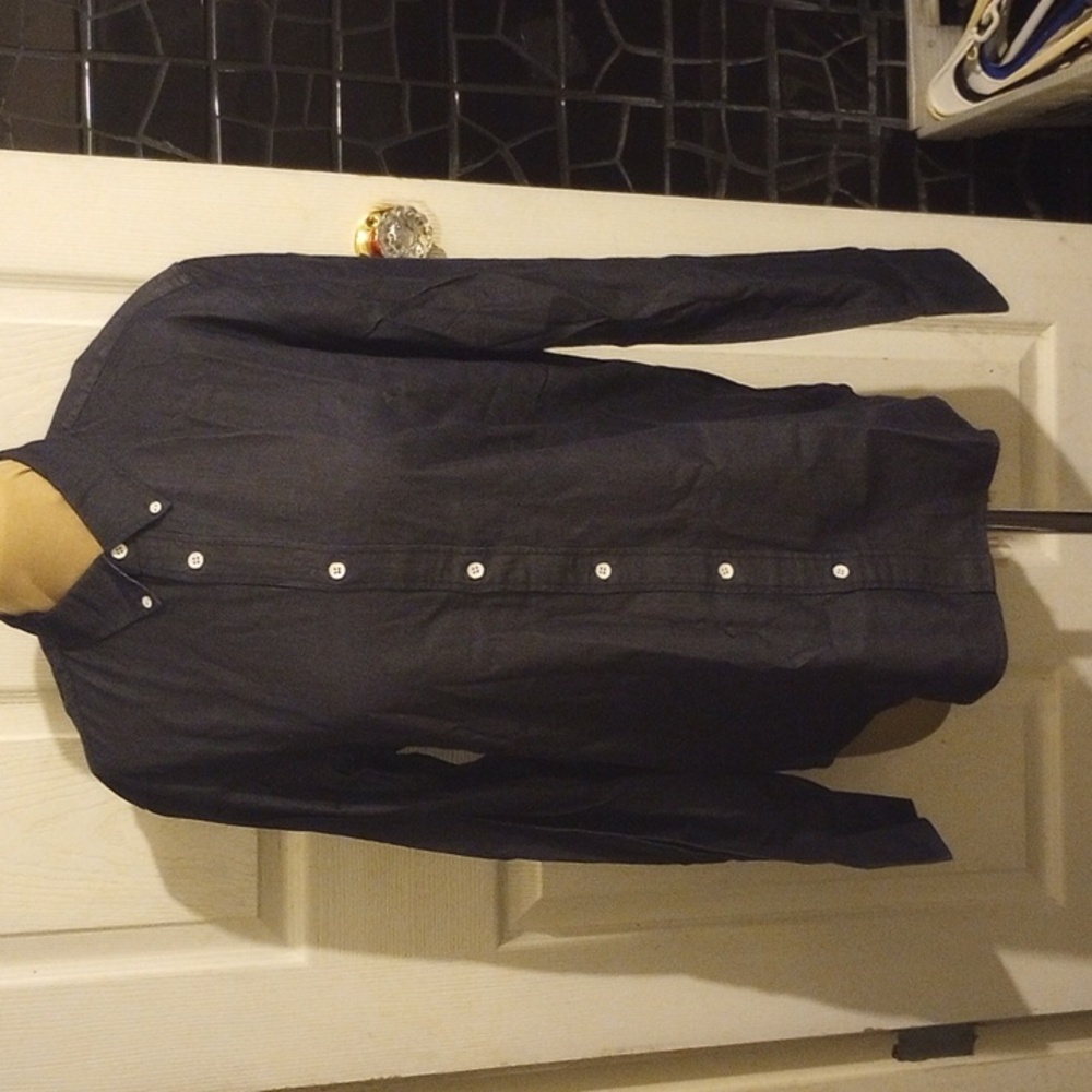 Rag & Bone Indigo Blue Button down, NWT size large